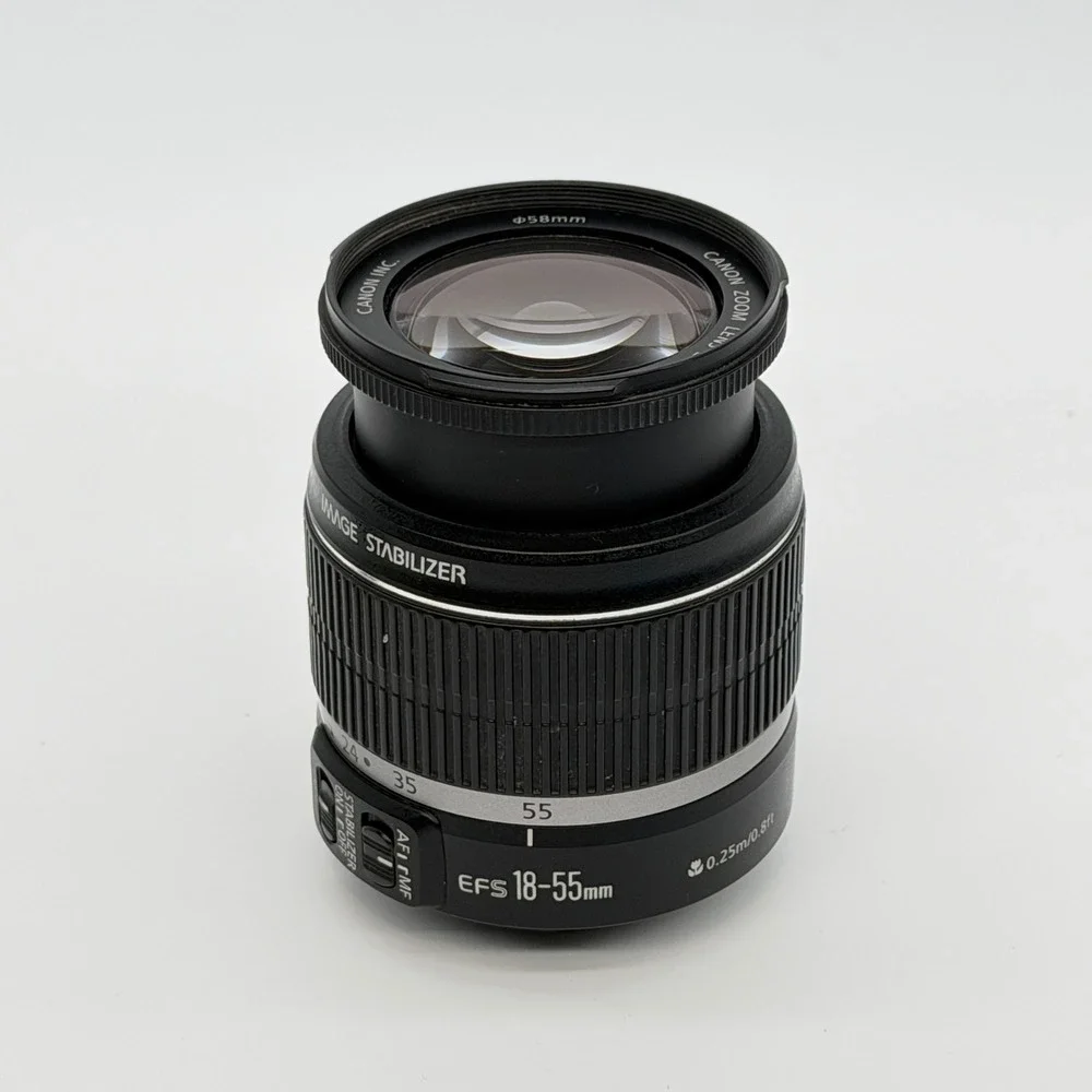 Canon EF-S 18-55mm f3.5-5.6 IS Zoom Lens with Image Stabilizer 58mm Black